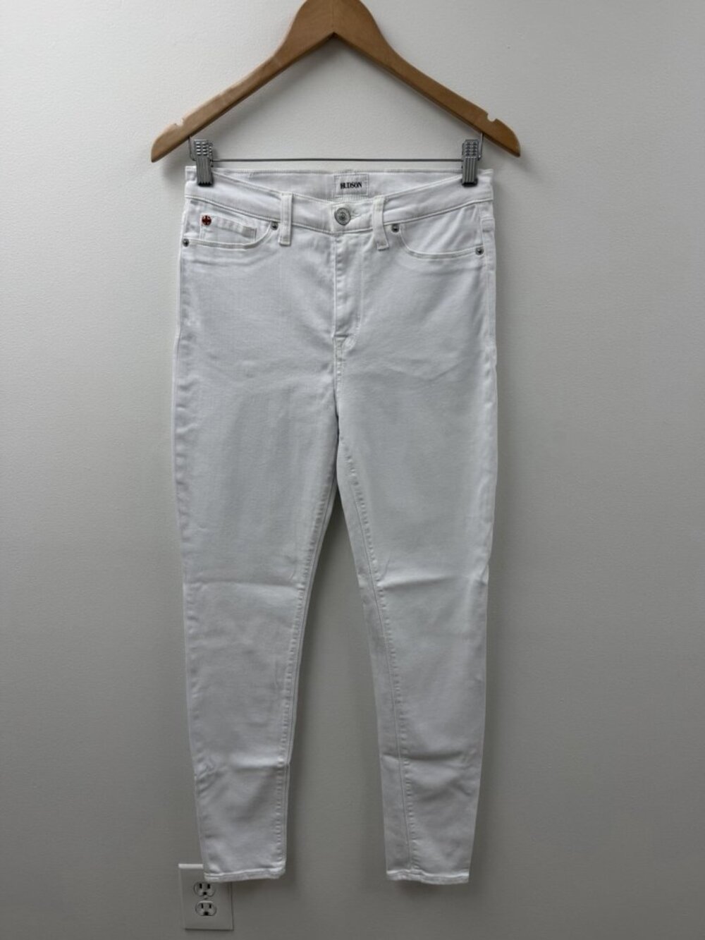 Hudson jeans HIGH RISE BLAIR Ankle SUPER SKINNY White Sz 29 New - Picture 13 of 13